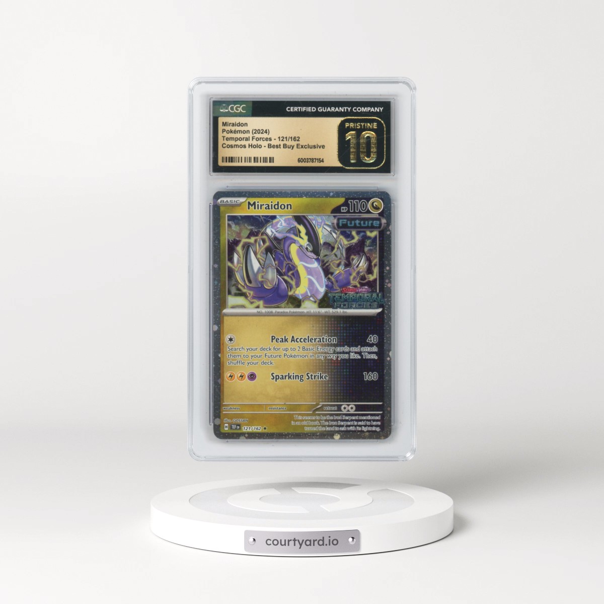 2023 Temporal Forces - TEF EN #121/162 Miraidon - Cosmos Holo Best Buy Exclusive (CGC 10 PRISTINE)