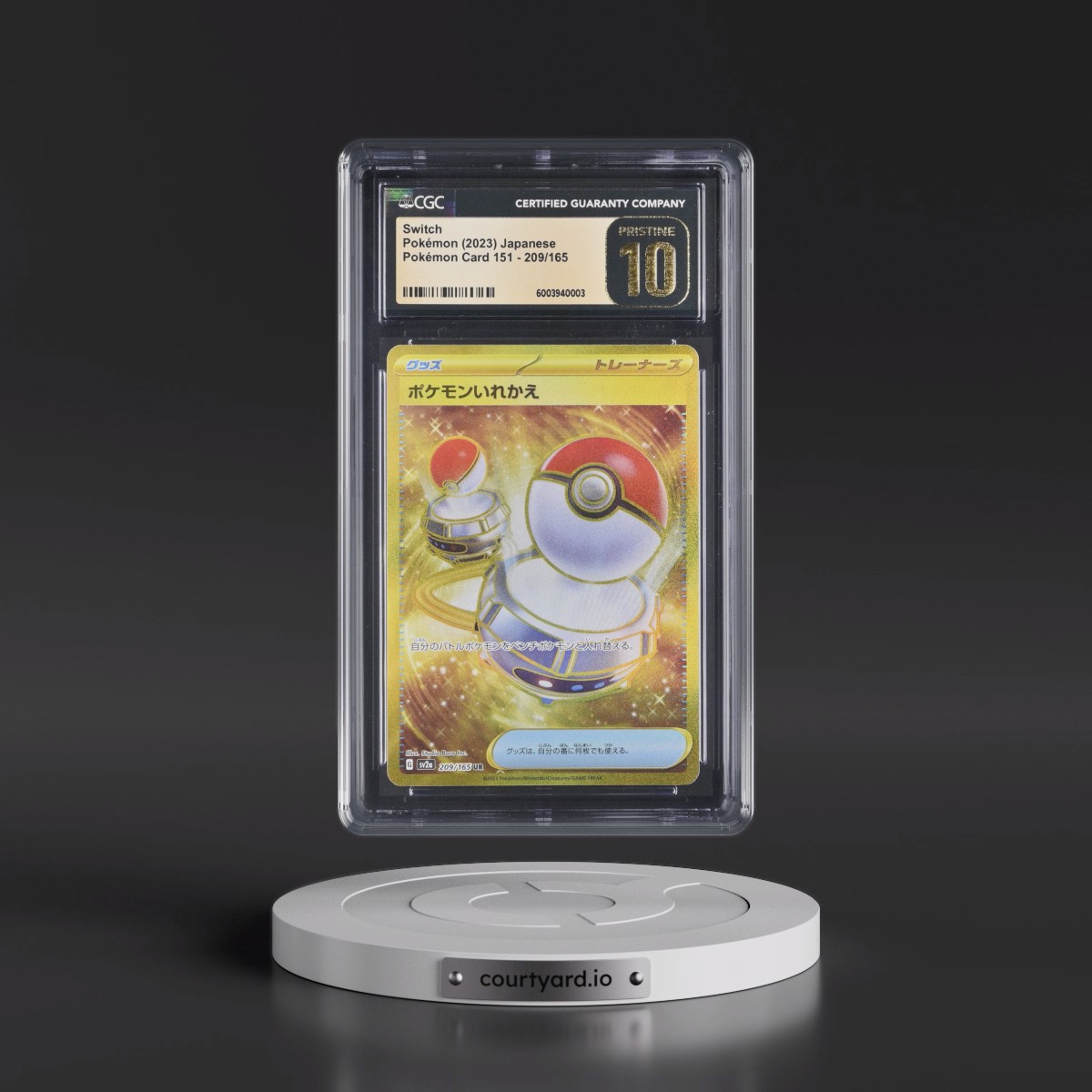 2023 Pokémon Card 151 #209/165 Switch - Ultra Rare Holo (CGC 10 PRISTINE)