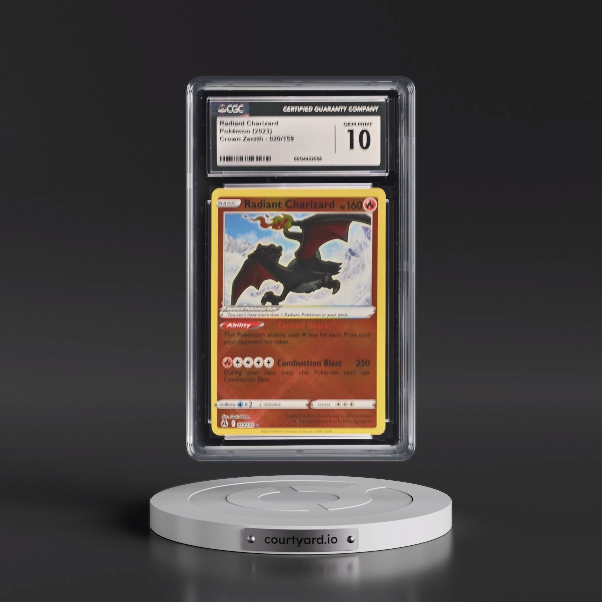 2023 Crown Zenith #020/159 Radiant Charizard - Holo (CGC 10 GEM MINT)