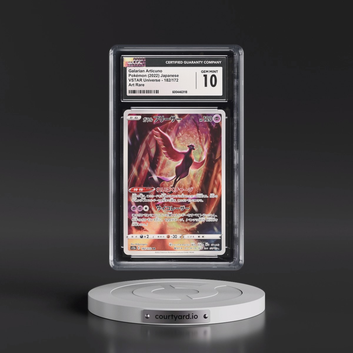 2022 VSTAR Universe #182/172 Galarian Articuno - Art Rare Holo (CGC 10 GEM MINT)