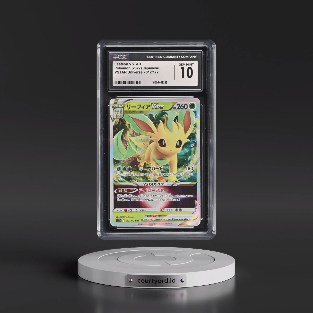 2022 VSTAR Universe #012/172 Leafeon VSTAR - Holo (CGC 10 GEM MINT)