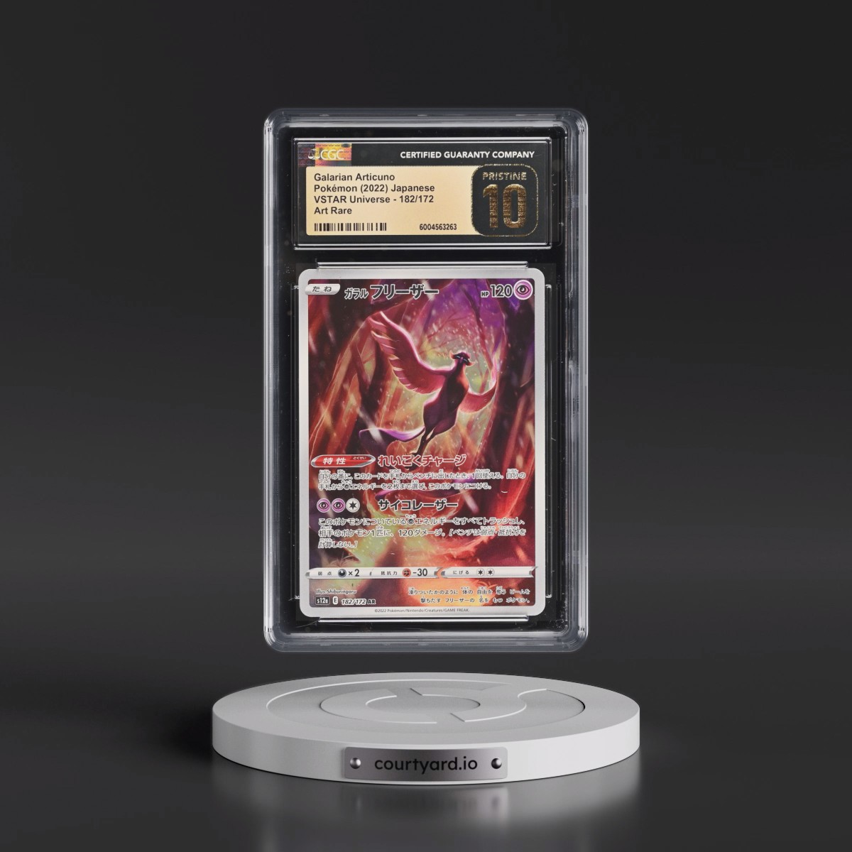2022 VSTAR Universe #182/172 Galarian Articuno - Art Rare Holo (CGC 10 PRISTINE)