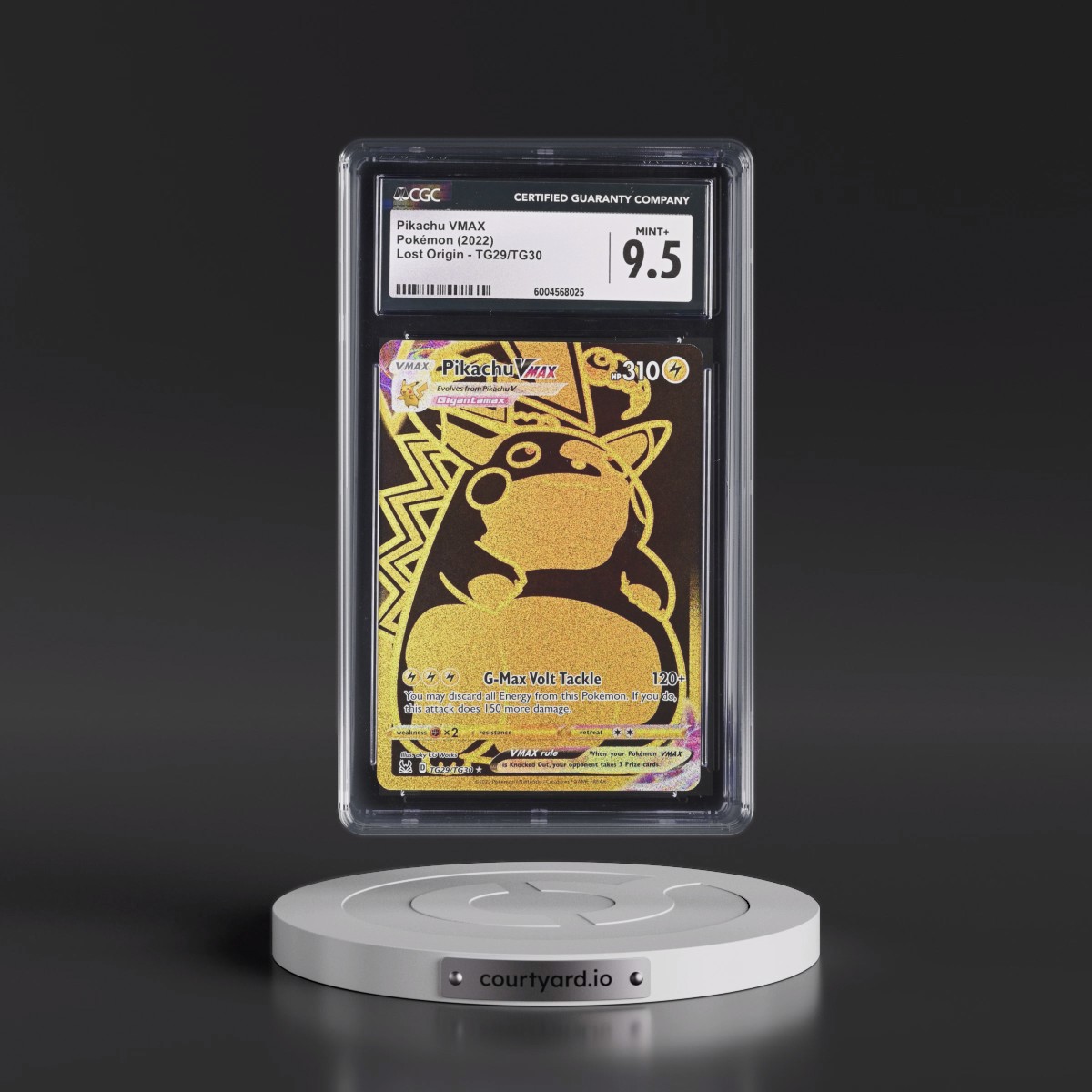 2022 Lost Origin #TG29/TG30 Pikachu VMAX - Trainer Gallery Holo (CGC 9.5 MINT+)
