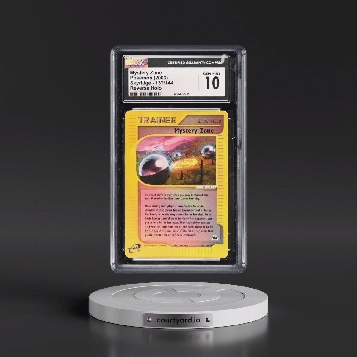 2003 Skyridge #137/144 Mystery Zone - Reverse Holo (CGC 10 GEM MINT)