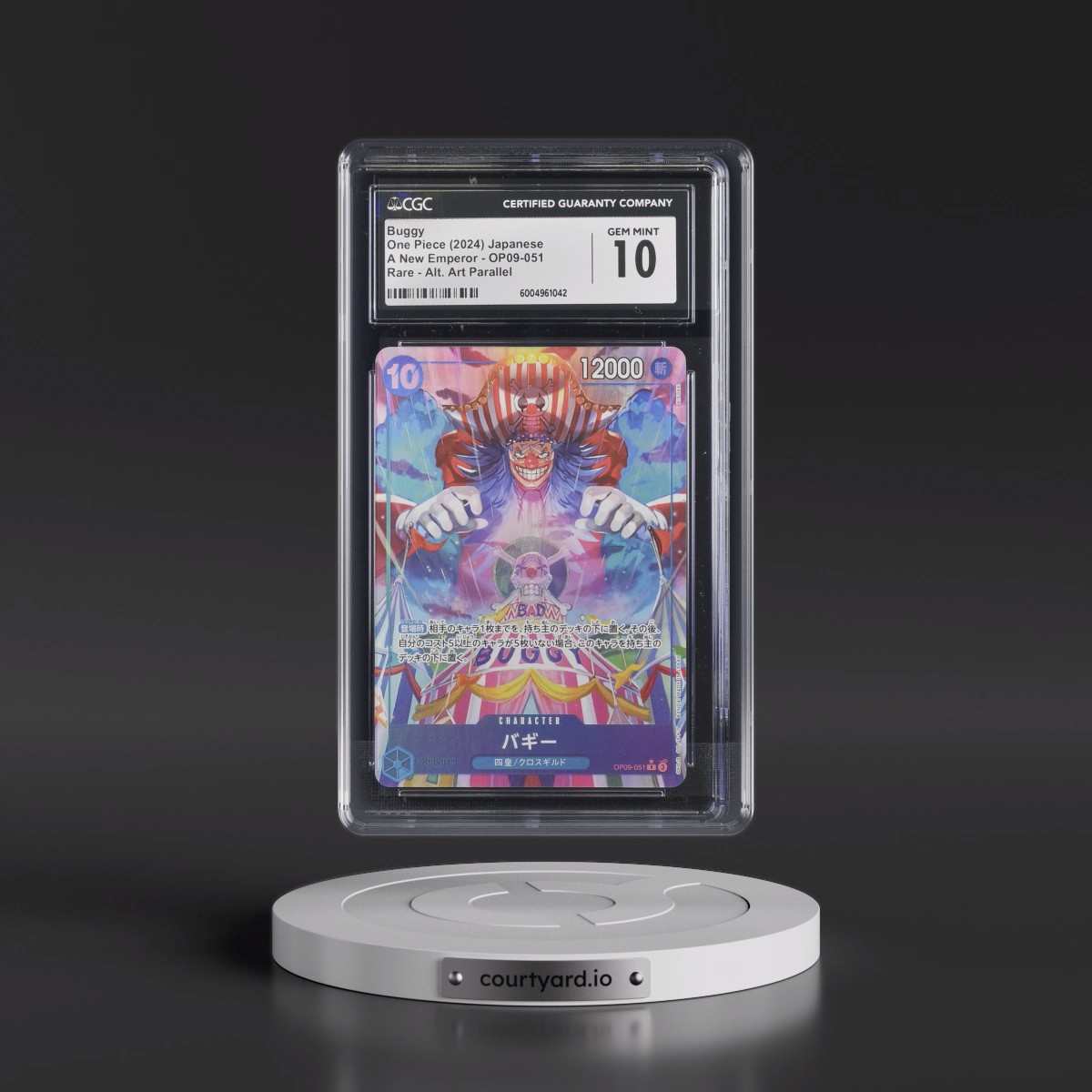 2024 Emperors in the New World (OP09) - Japanese #OP09-051 Buggy - (Borderless) Alt Art (CGC 10 GEM MINT)