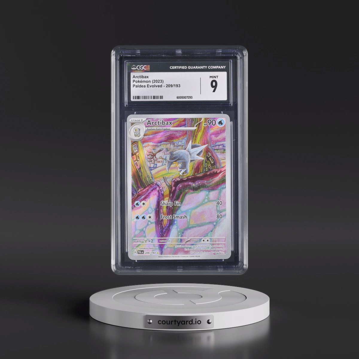 2023 Paldea Evolved - PAL EN #209/193 Arctibax - Illustration Rare Holo (CGC 9 MINT)