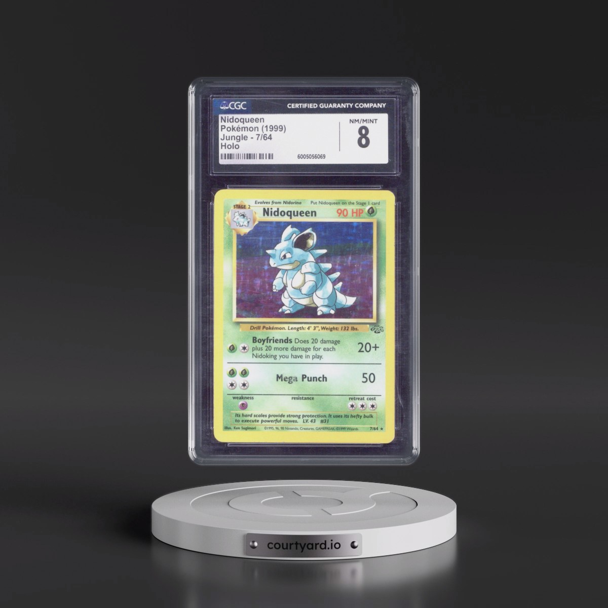 1999 Jungle #7/64 Nidoqueen - Holo (CGC 8 NM-MT)