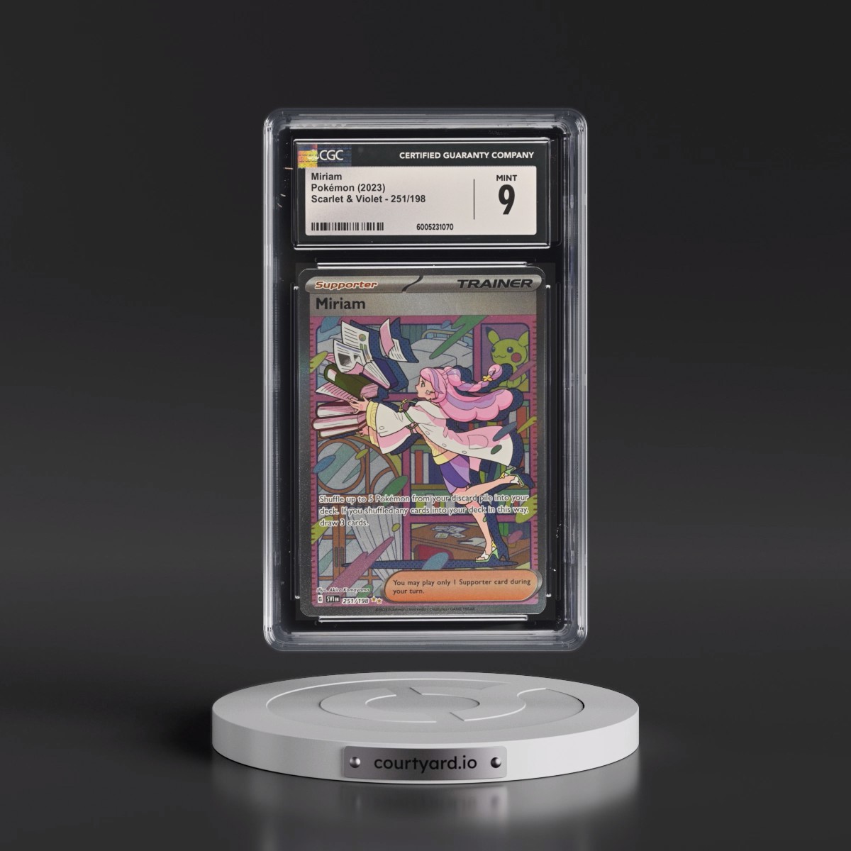 2023 Scarlet & Violet Miriam - Special Illustration Rare (Holo) #251/198 CGC 9