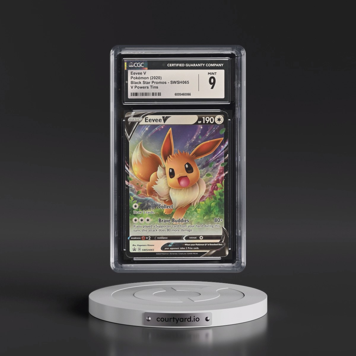 2017 Black Star Promos - Sword & Shield #SWSH065 Eevee V - (Holo) (CGC 9 MINT)