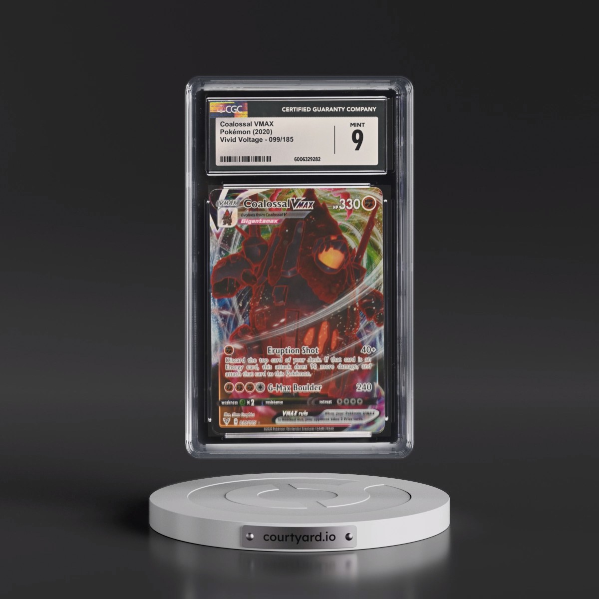 2020 Vivid Voltage #099/185 Coalossal VMAX - Holo (CGC 9 MINT)