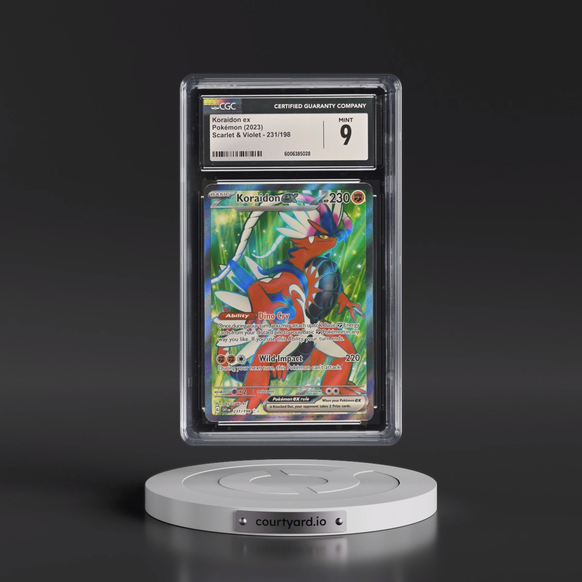 2023 Scarlet & Violet #231/198 Koraidon ex - Ultra Rare Holo (CGC 9 MINT)