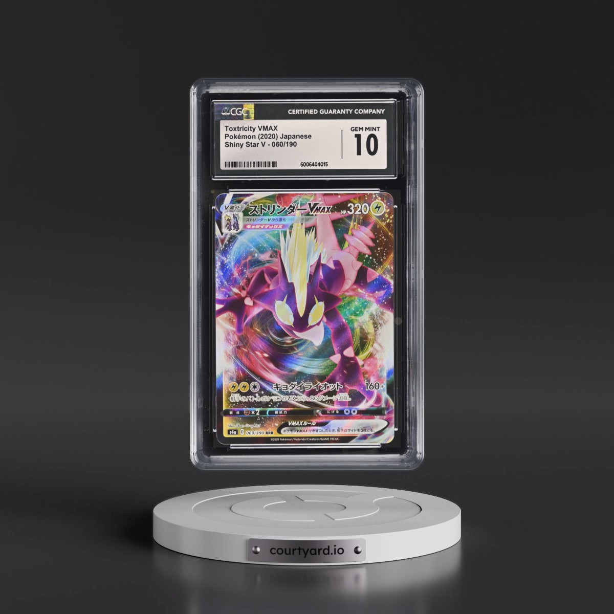 2020 Shiny Star V #060/190 Toxtricity VMAX - Holo (CGC 10 GEM MINT)
