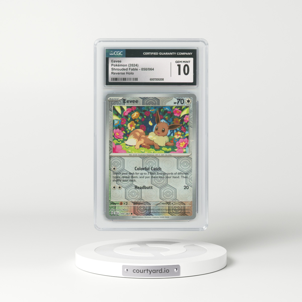 2023 Shrouded Fable - SFA EN #050/064 Eevee - Reverse Holo (CGC 10 GEM MINT)