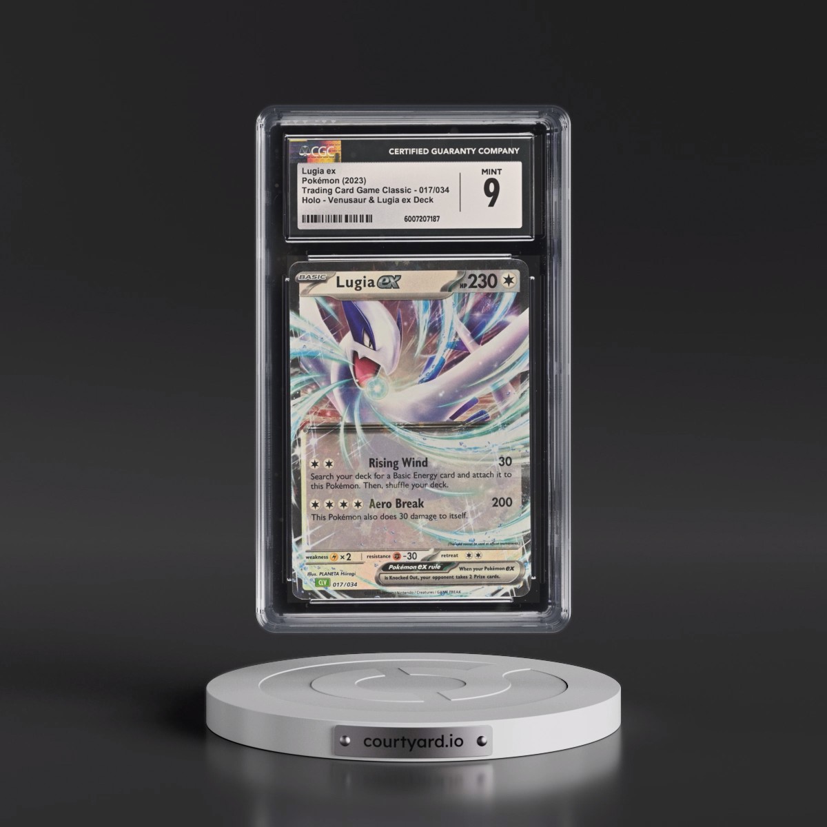 2023 Trading Card Game Classic - CLV, CLC, CLB #017/034 Lugia ex - Venusaur & Lugia ex Deck - CLV Holo (CGC 9 MINT)
