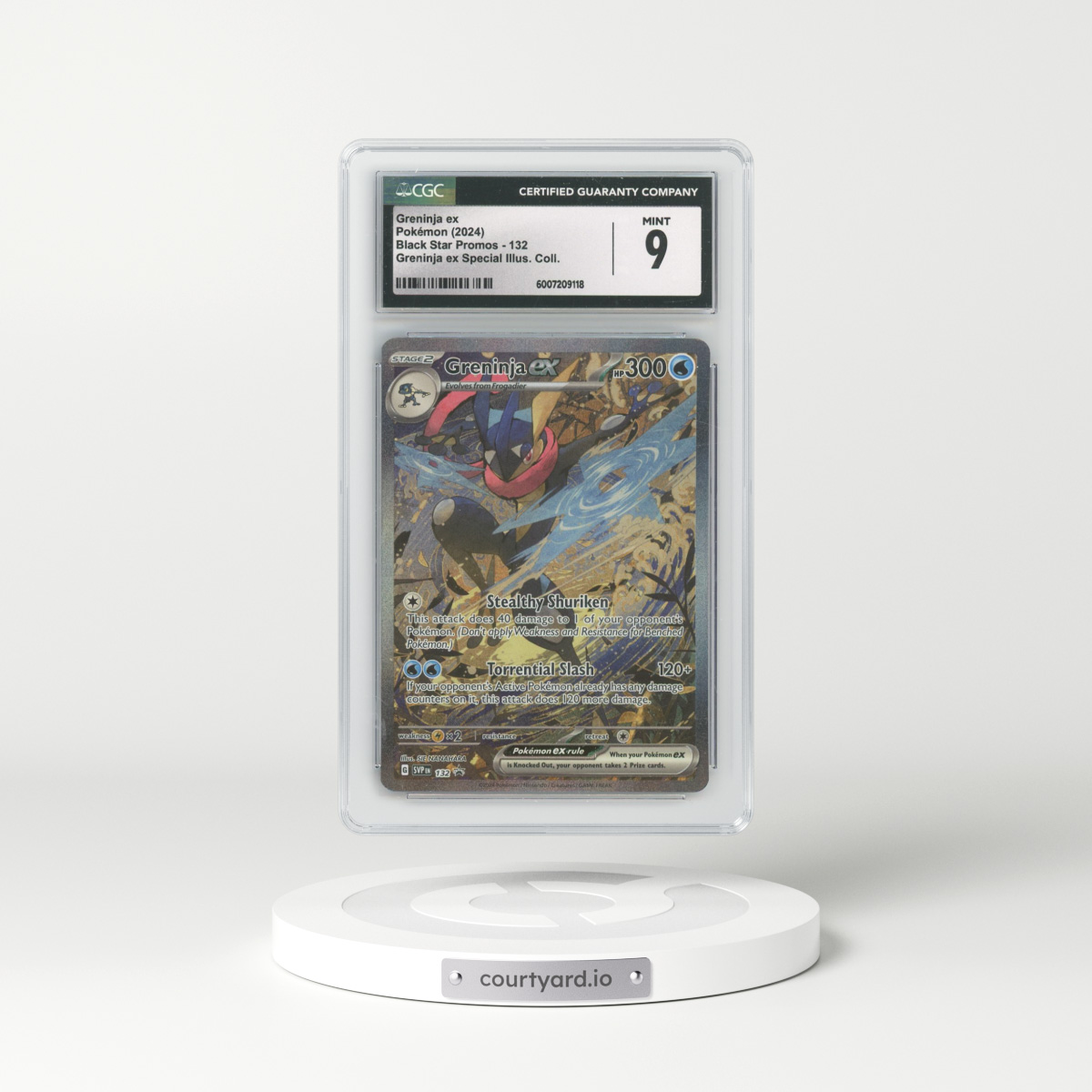 2023 Black Star Promos - Scarlet & Violet SVP EN #132 Greninja ex - Greninja ex Special Illus. Collection (CGC 9 MINT)