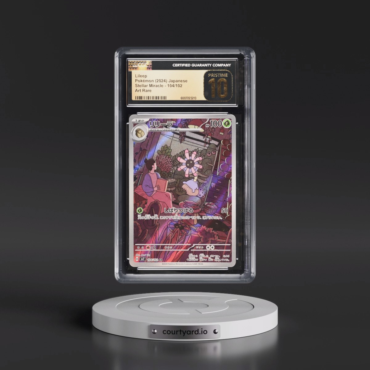 2024 Stellar Miracle #104/102 Lileep - Art Rare Holo (CGC 10 PRISTINE)