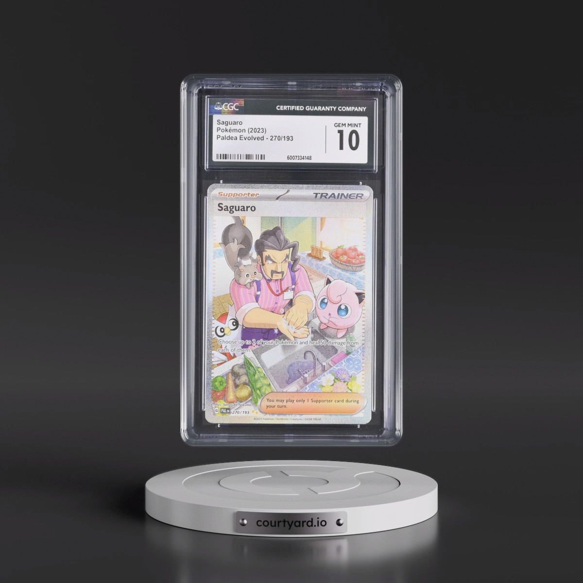 2023 Paldea Evolved - PAL EN #270/193 Saguaro - Special Illustration Rare (Holo) (CGC 10 GEM MINT)