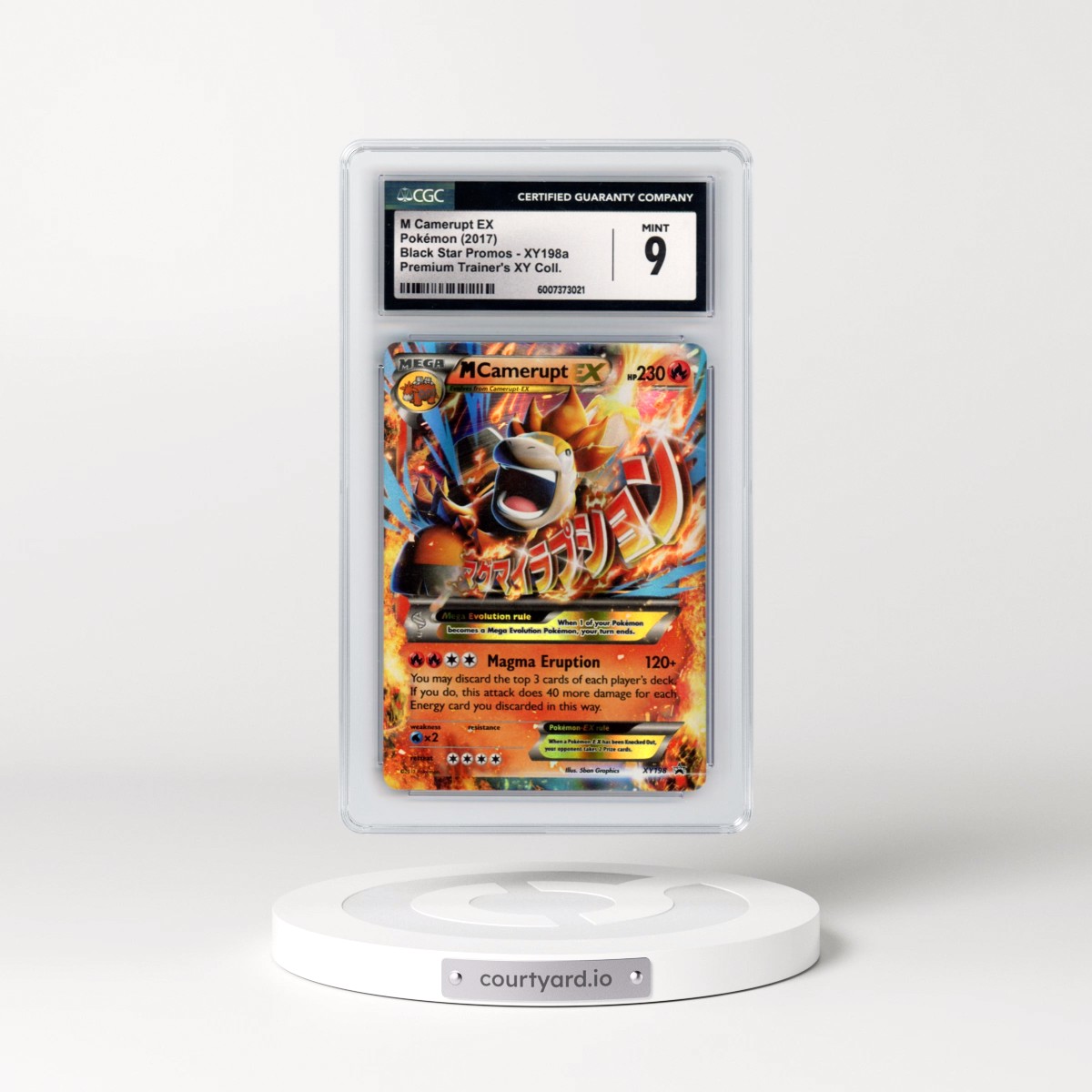 2013 Black Star Promos #XY198a M Camerupt EX - Holo Premium Trainer's XY Collection (CGC 9 MINT)