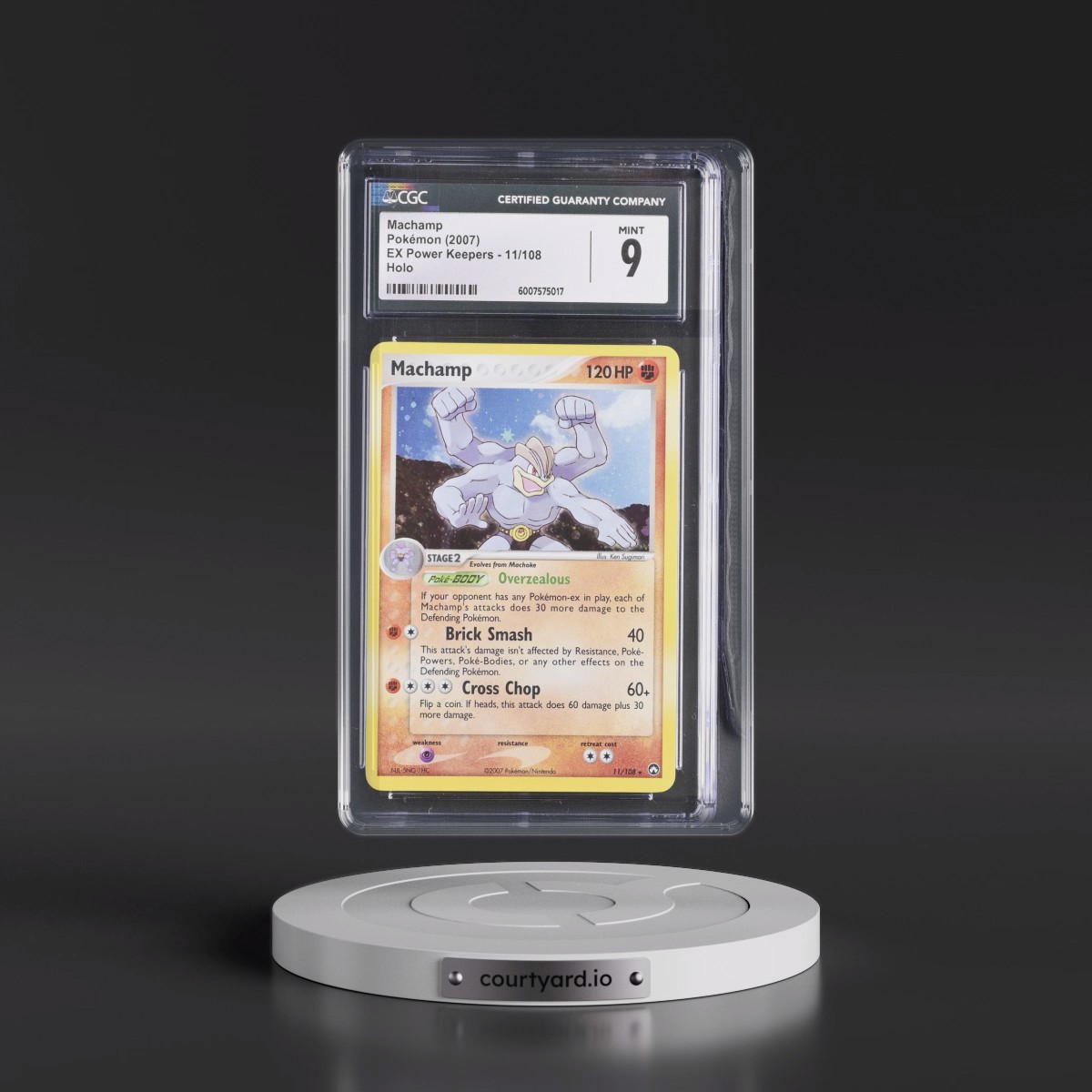 2007 EX Power Keepers #11/108 Machamp - Holo (CGC 9 MINT)