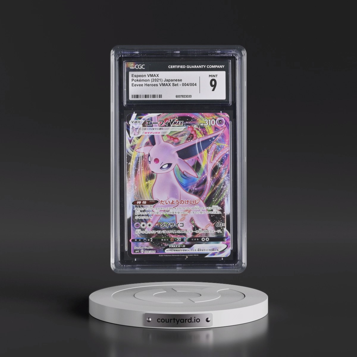 2021 Eevee Heroes VMAX Special Set #004/004 Espeon VMAX - Holo (CGC 9 MINT)