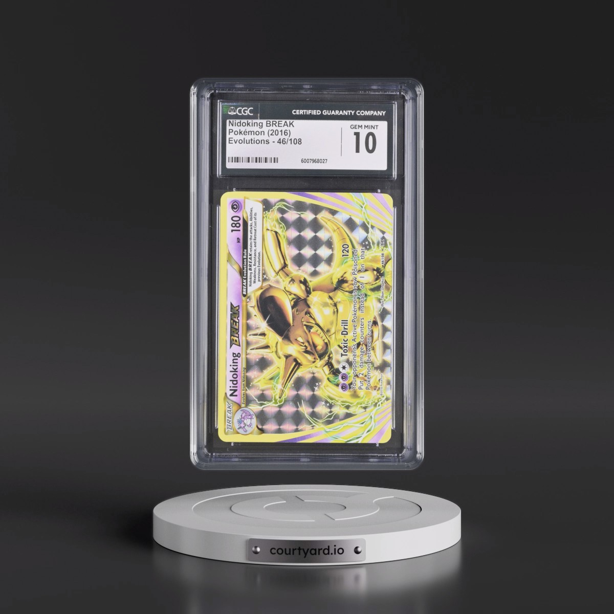 2016 Evolutions #46/108 Nidoking BREAK - Holo (CGC 10 GEM MINT)