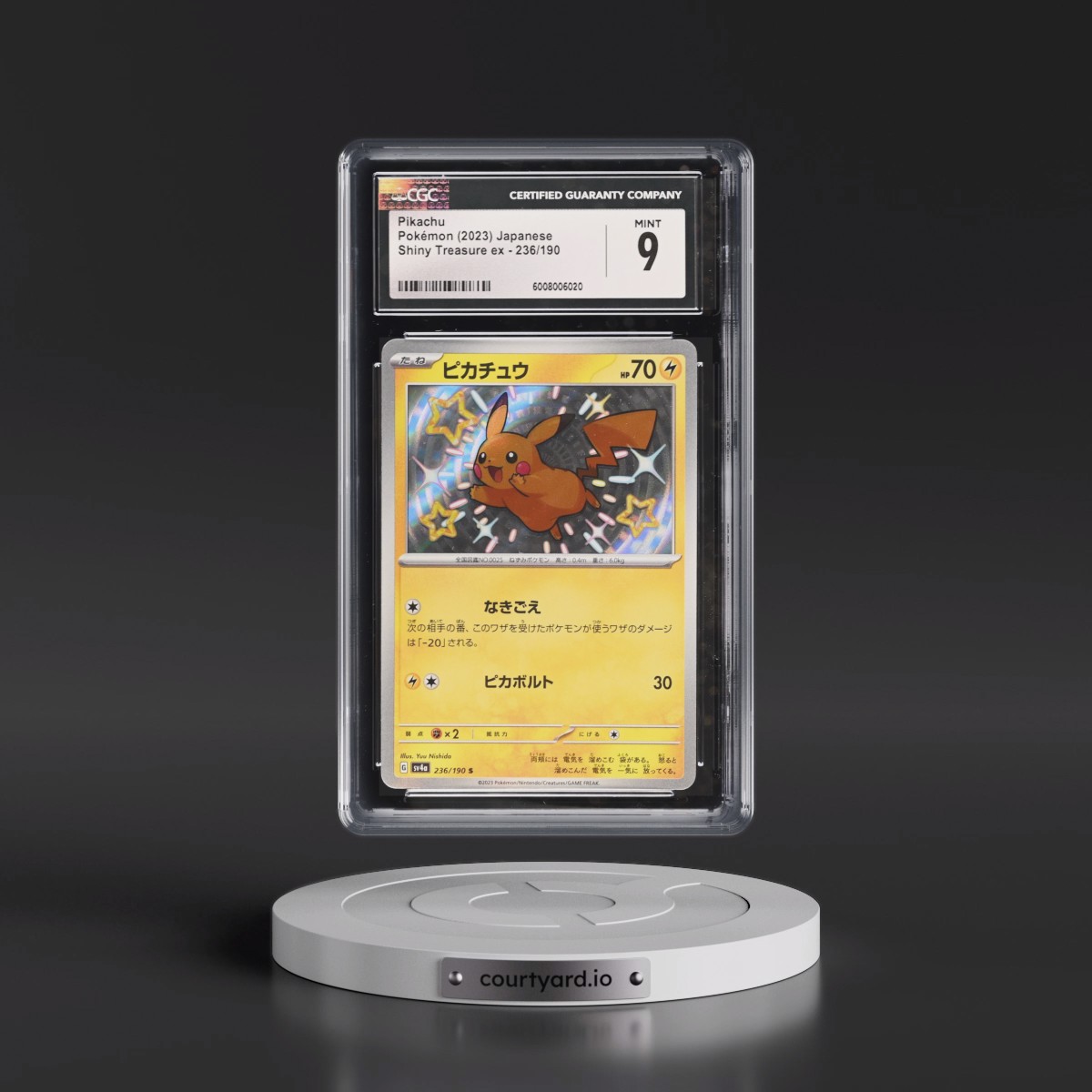 2023 Shiny Treasure ex #236/190 Pikachu - Shiny Rare Holo (CGC 9 MINT)