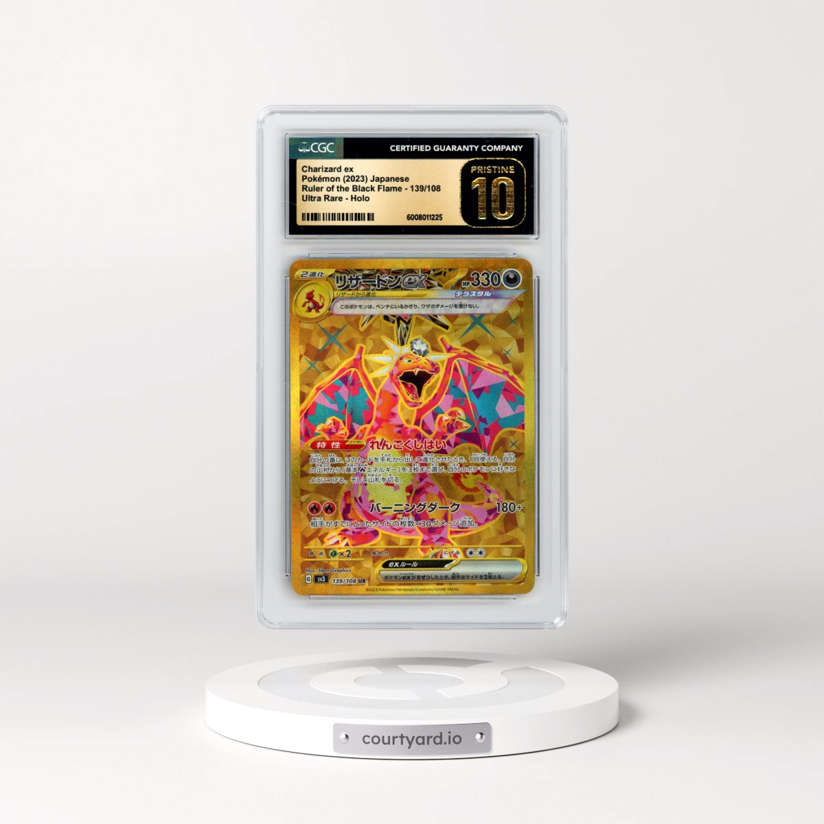 2023 Ruler of the Black Flame Charizard ex - Ultra Rare #139/108 CGC 10