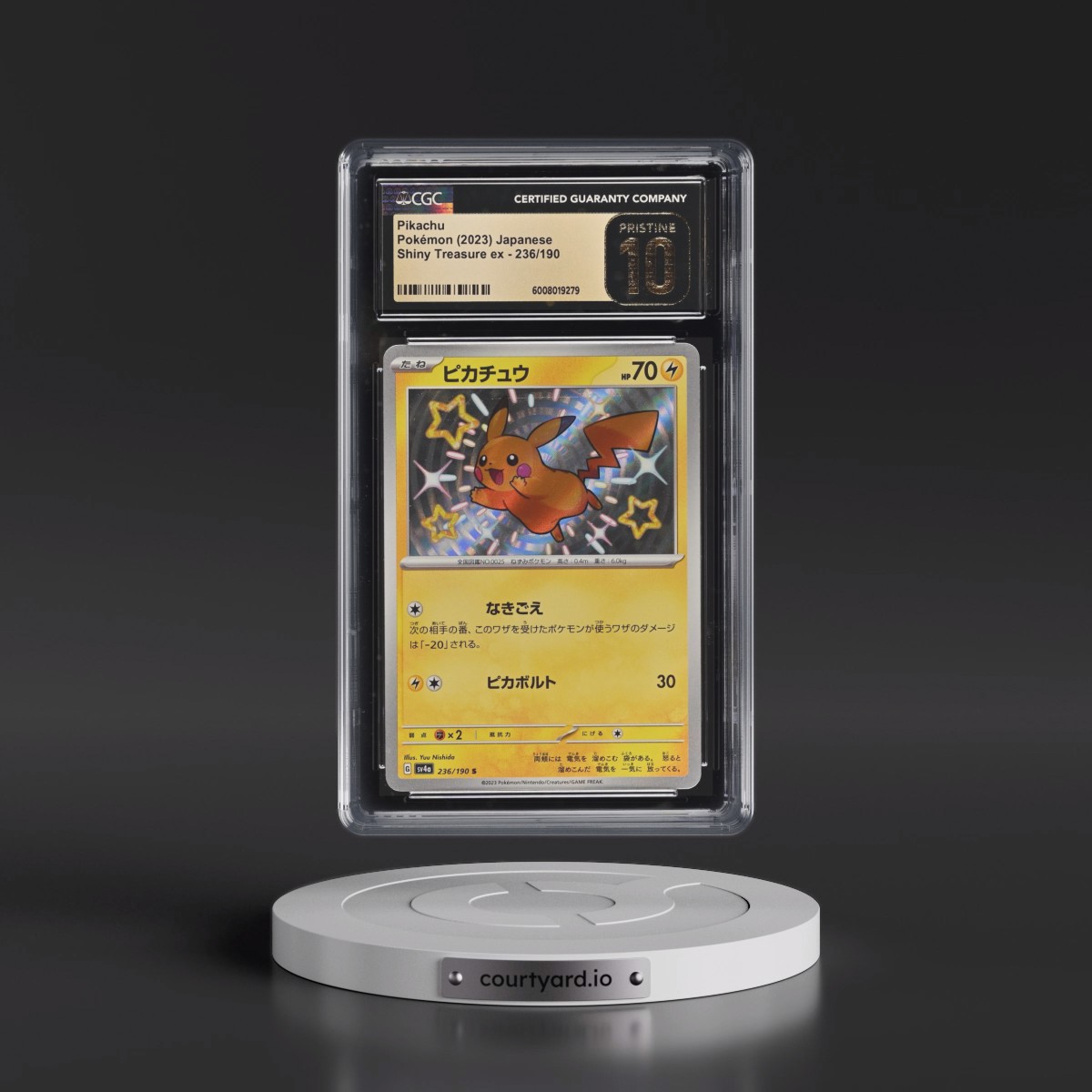 2023 Shiny Treasure ex #236/190 Pikachu - Shiny Rare Holo (CGC 10 PRISTINE)