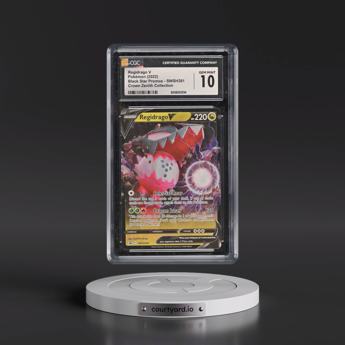 2017 Black Star Promos - Sword & Shield #SWSH281 Regidrago V - Crown Zenith Collection - Regidrago V (Holo) (CGC 10 GEM MINT)