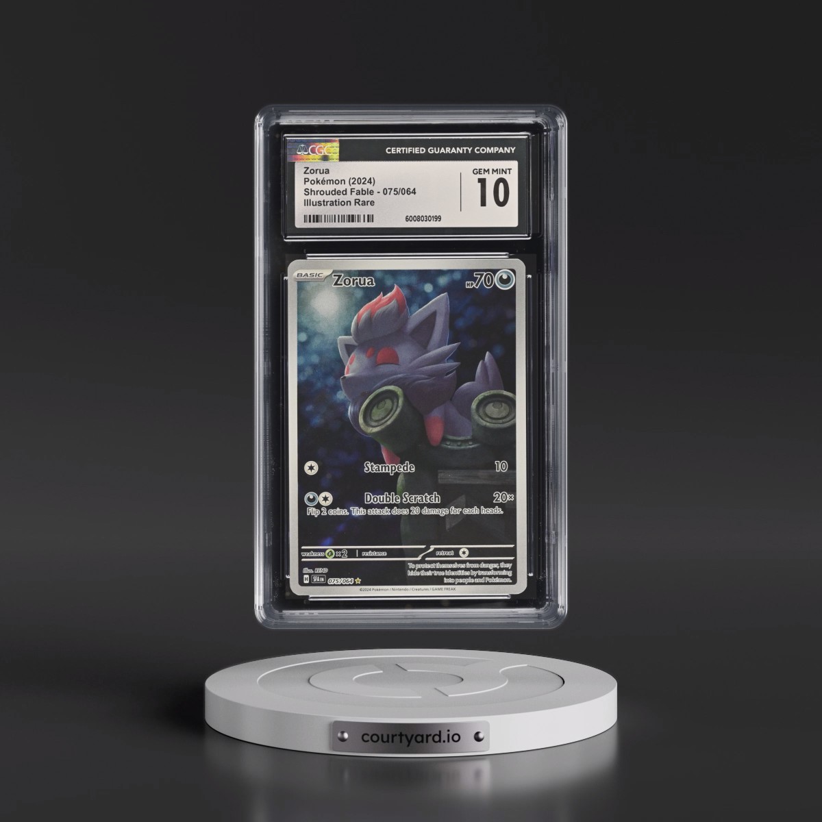 2023 Shrouded Fable - SFA EN #075/064 Zorua - Illustration Rare Holo (CGC 10 GEM MINT)