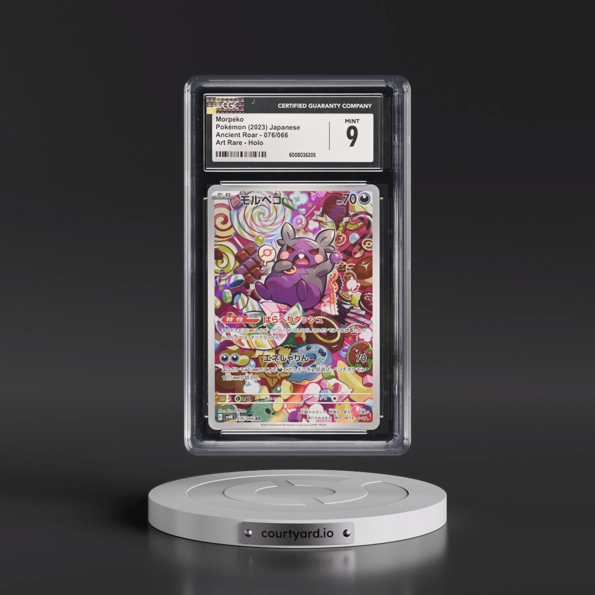 2023 Pokémon Sv4k-Ancient Roar #076 Morpeko - Art Rare (CGC 9 MINT)