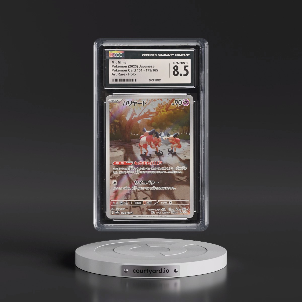 2023 Pokémon Card 151 #179/165 Mr. Mime - Art Rare Holo (CGC 8.5 NM-MT+)