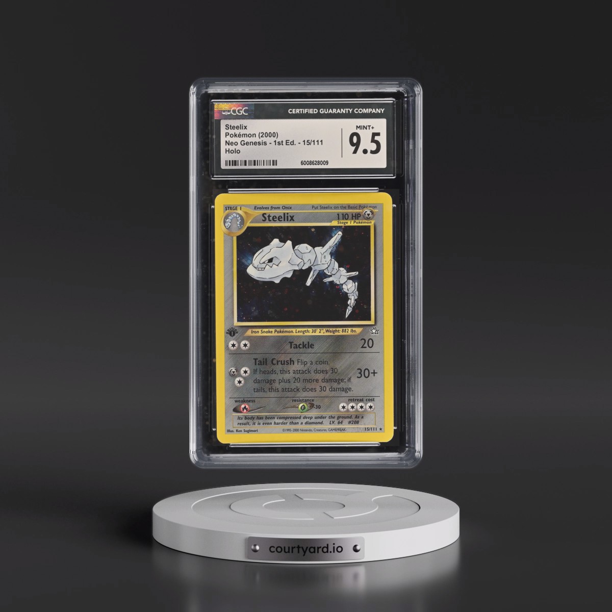 2000 Neo Genesis #15/111 Steelix - 1st Edition Holo (CGC 9.5 MINT+)