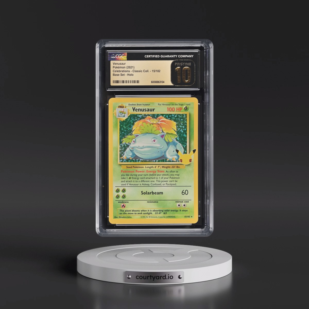 2021 Celebrations - Classic Collection Venusaur - Base Set Holo #15/102 CGC 10