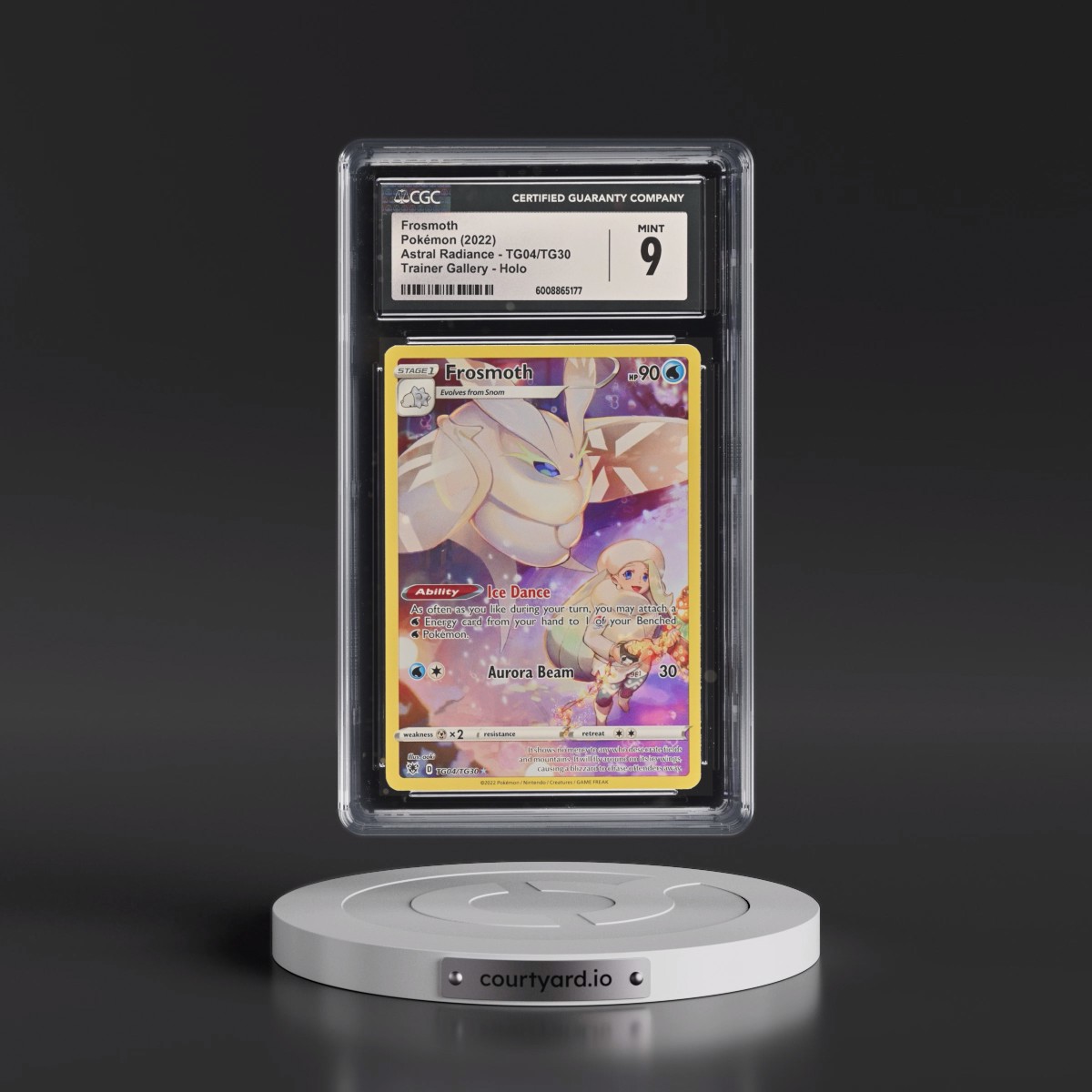 Astral Radiance #TG04/TG30 Frosmoth - Trainer Gallery Holo (CGC 9 MINT)