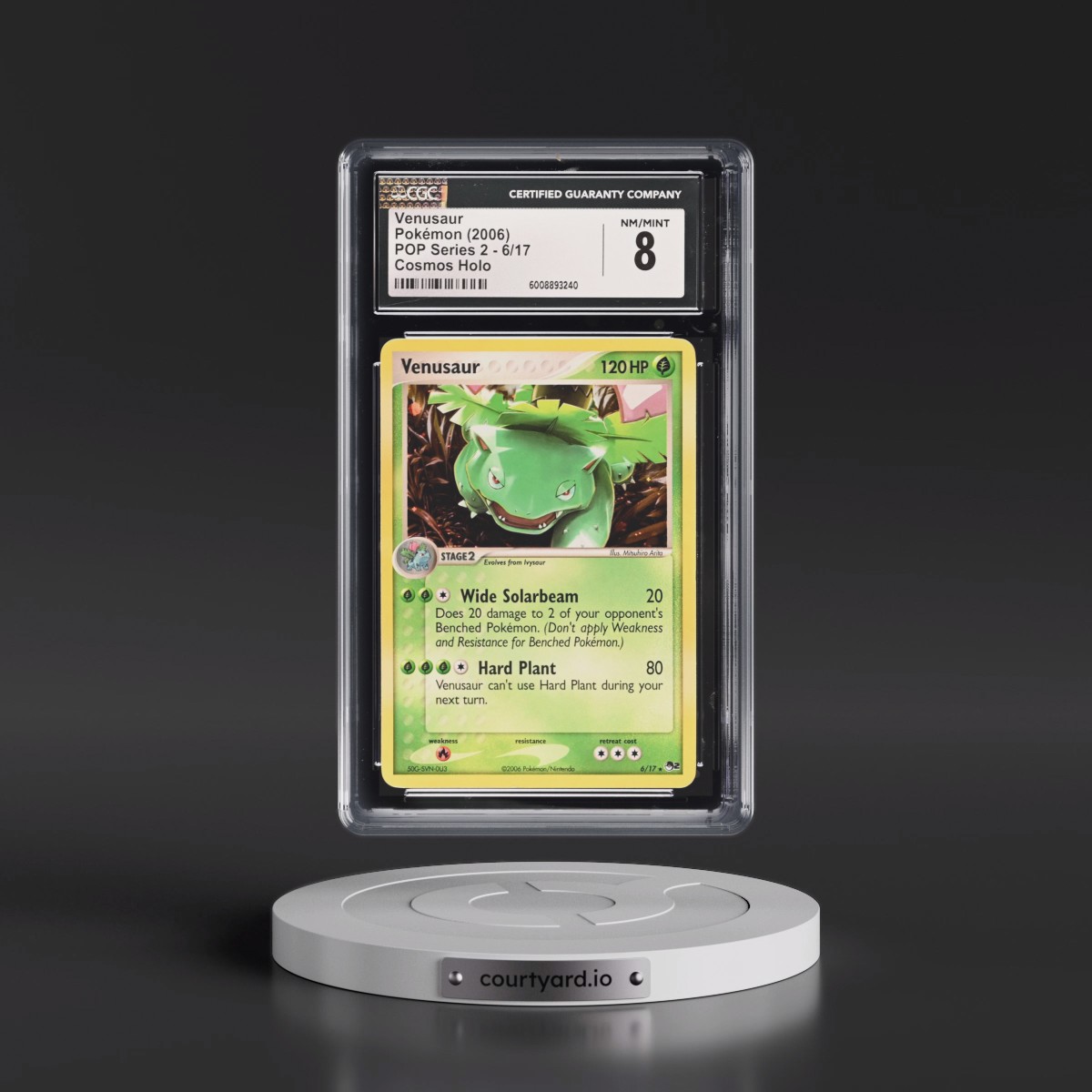 2005 POP Series 2 #6/17 Venusaur - EX Holon Phantoms 3-Pack Blister (Cosmos Holo) (CGC 8 NM-MT)