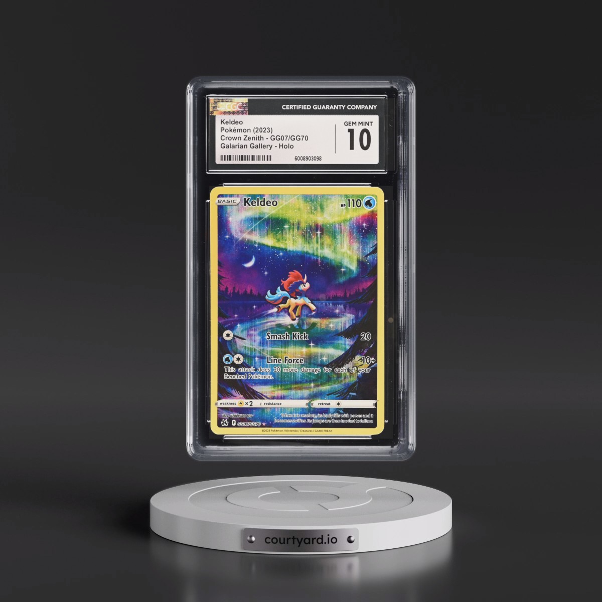 2023 Crown Zenith #GG07/GG70 Keldeo - Galarian Gallery Holo (CGC 10 GEM MINT)