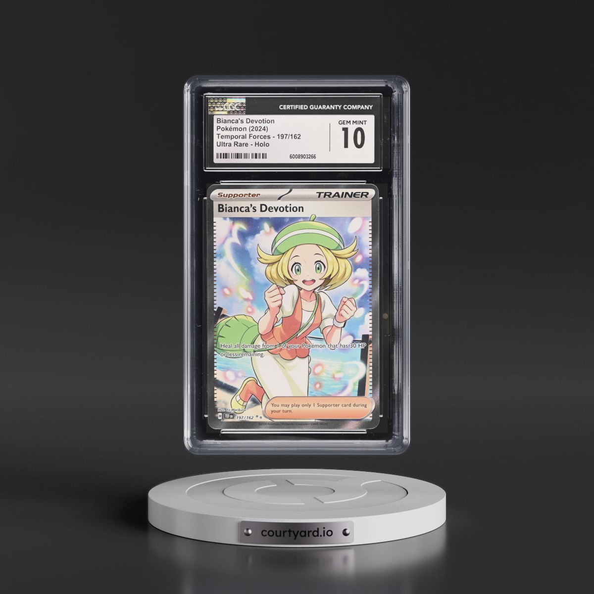 2023 Temporal Forces - TEF EN #197/162 Bianca's Devotion - Ultra Rare Holo (CGC 10 GEM MINT)