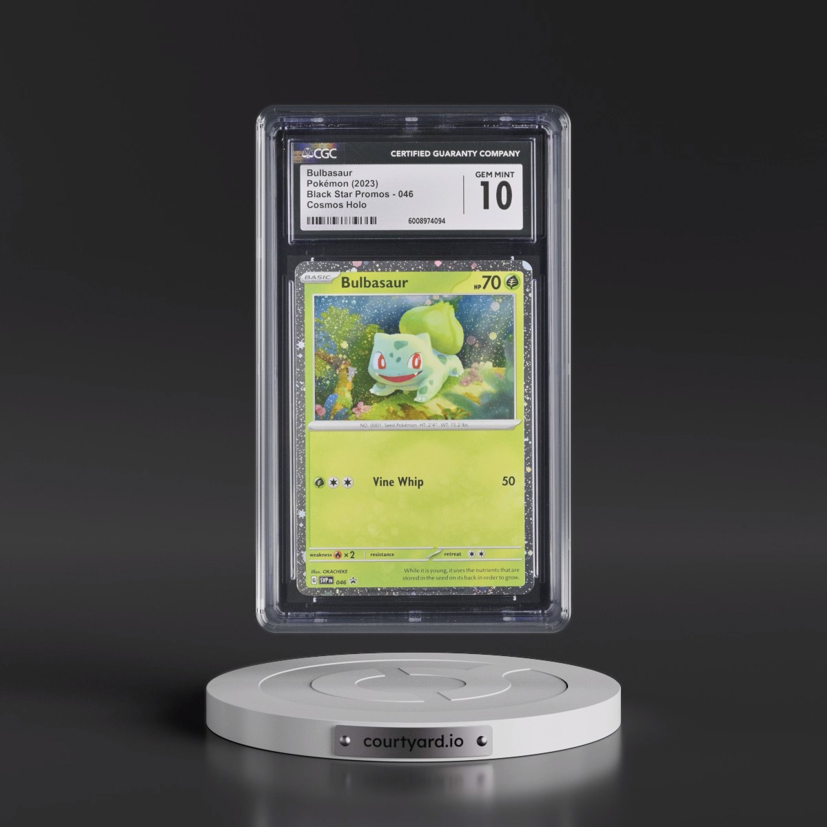 2023 Black Star Promos - Scarlet & Violet SVP EN #046 Bulbasaur - 151 Poster Collection (Cosmos Holo) (CGC 10 GEM MINT)