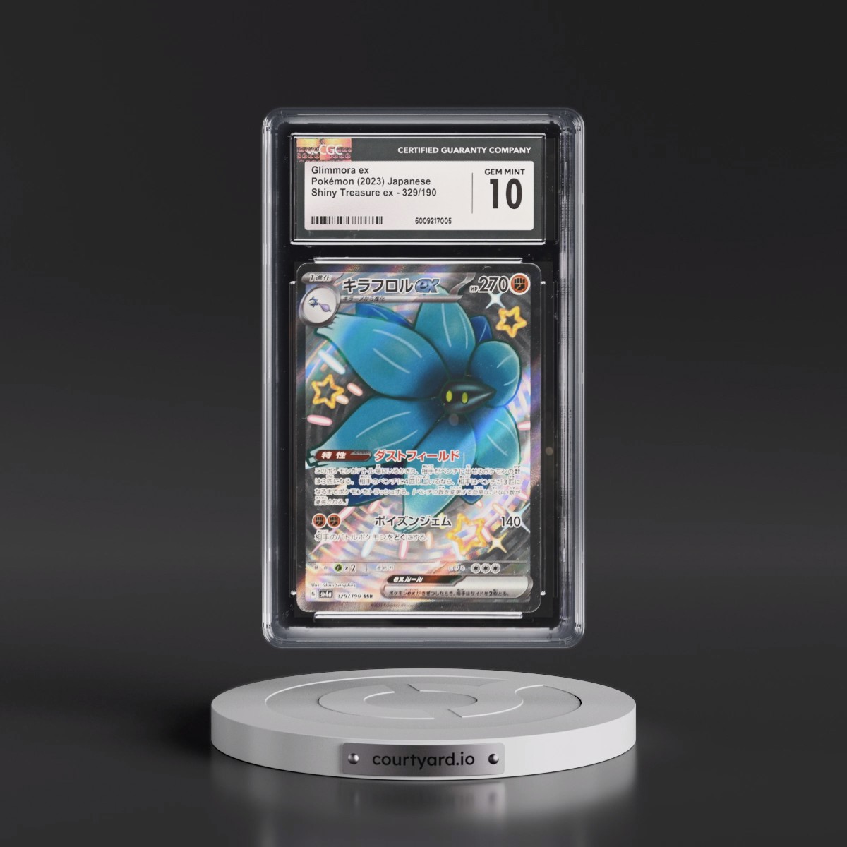2023 Shiny Treasure ex #329/190 Glimmora ex - Shiny Super Rare Holo (CGC 10 GEM MINT)