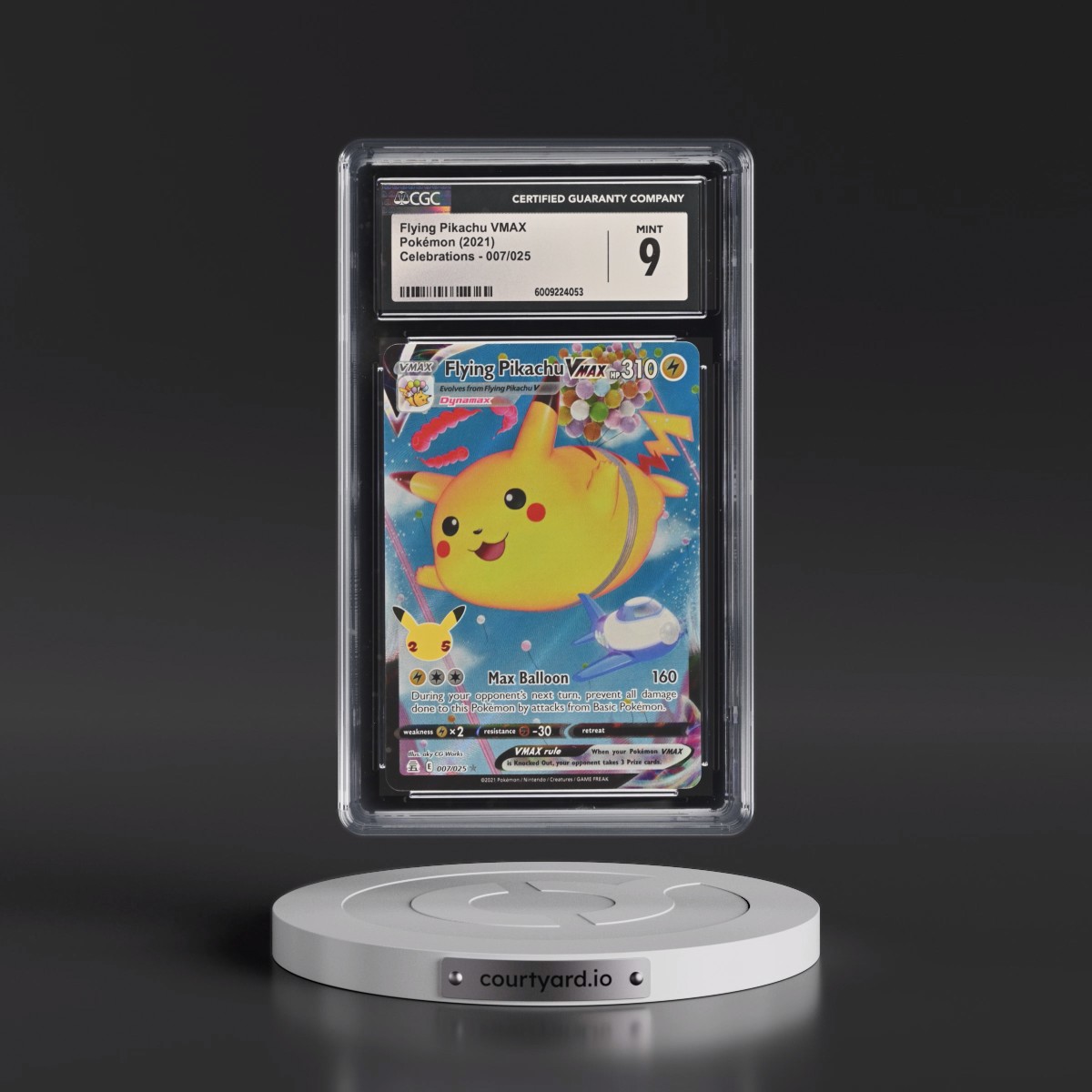 2021 Celebrations #007/025 Flying Pikachu VMAX - Holo (CGC 9 MINT)
