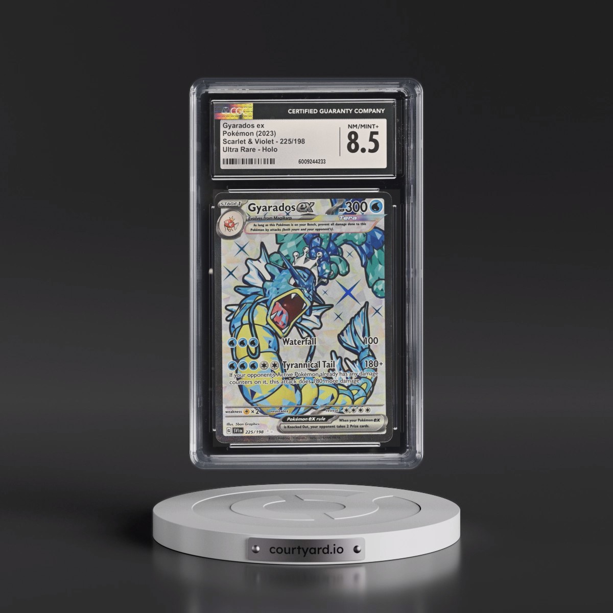 2023 Scarlet & Violet #225/198 Gyarados ex - Ultra Rare Holo (CGC 8.5 NM-MT+)