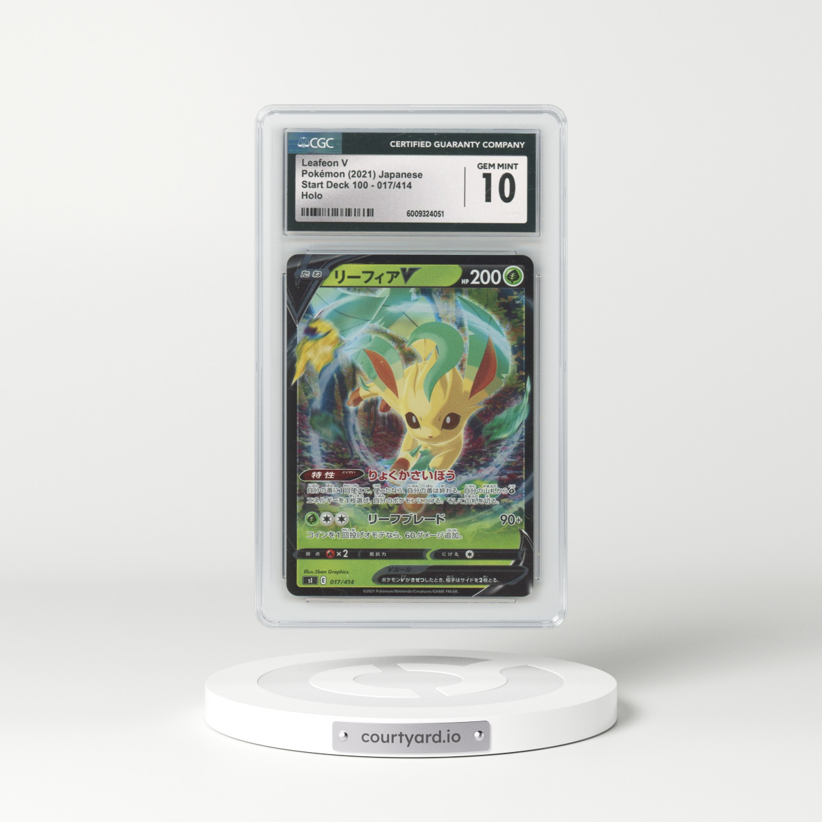 2021 Start Deck 100 #017/414 Leafeon V - Holo (CGC 10 GEM MINT)