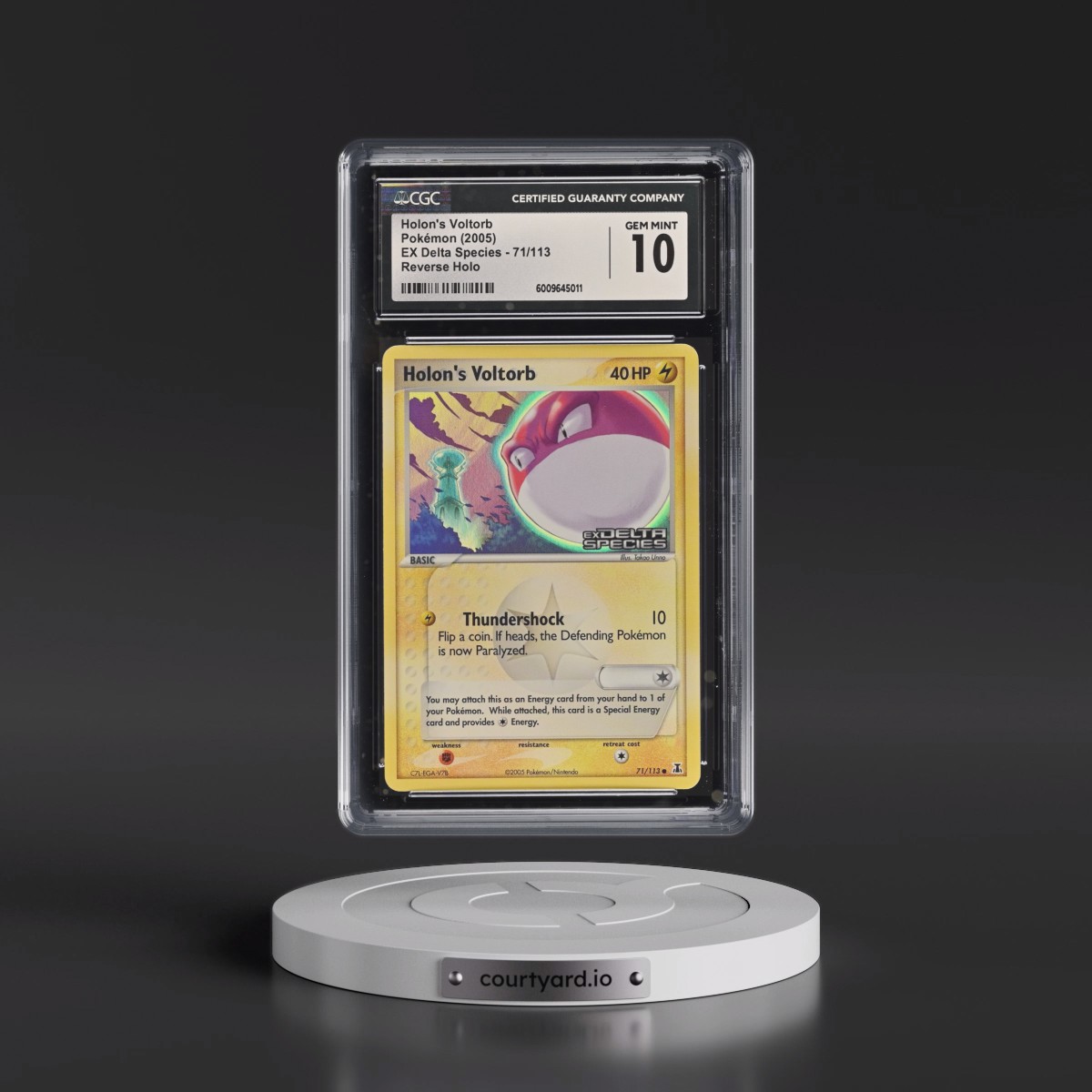 2005 EX Delta Species #71/113 Holon's Voltorb - Reverse Holo (CGC 10 GEM MINT)