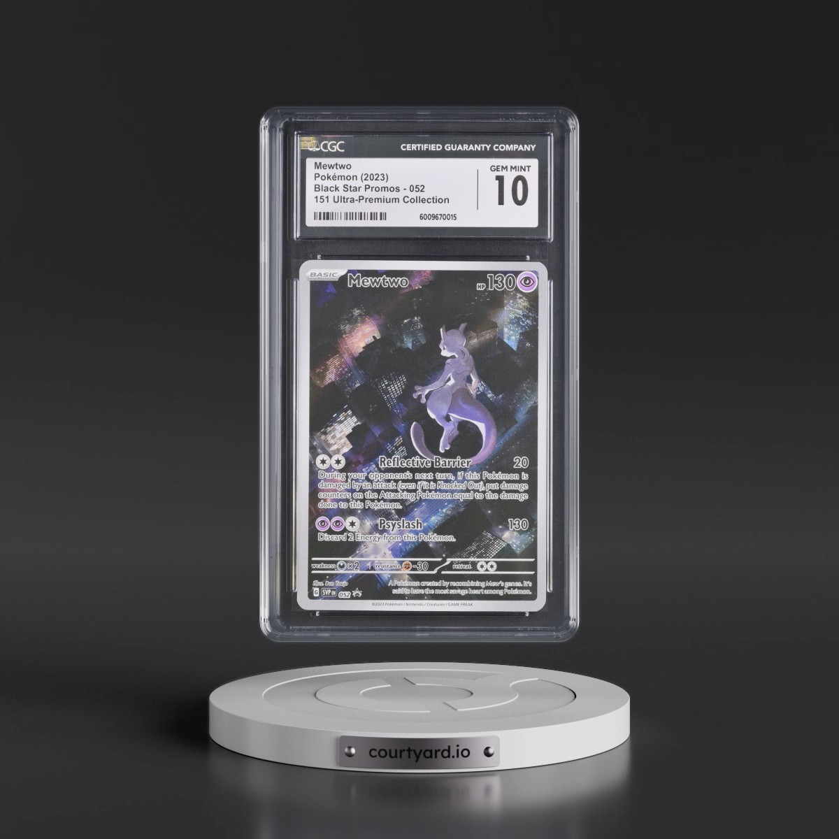 2023 Black Star Promos - Scarlet & Violet SVPEN #052 Mewtwo - 151 Ultra-Premium Collection (Holo) (CGC 10 GEM MINT)
