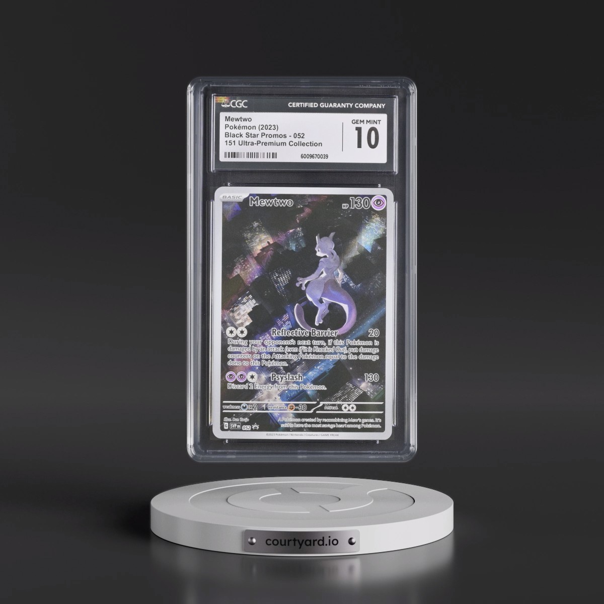 2023 Black Star Promos - Scarlet & Violet SVPEN #052 Mewtwo - 151 Ultra-Premium Collection (Holo) (CGC 10 GEM MINT)