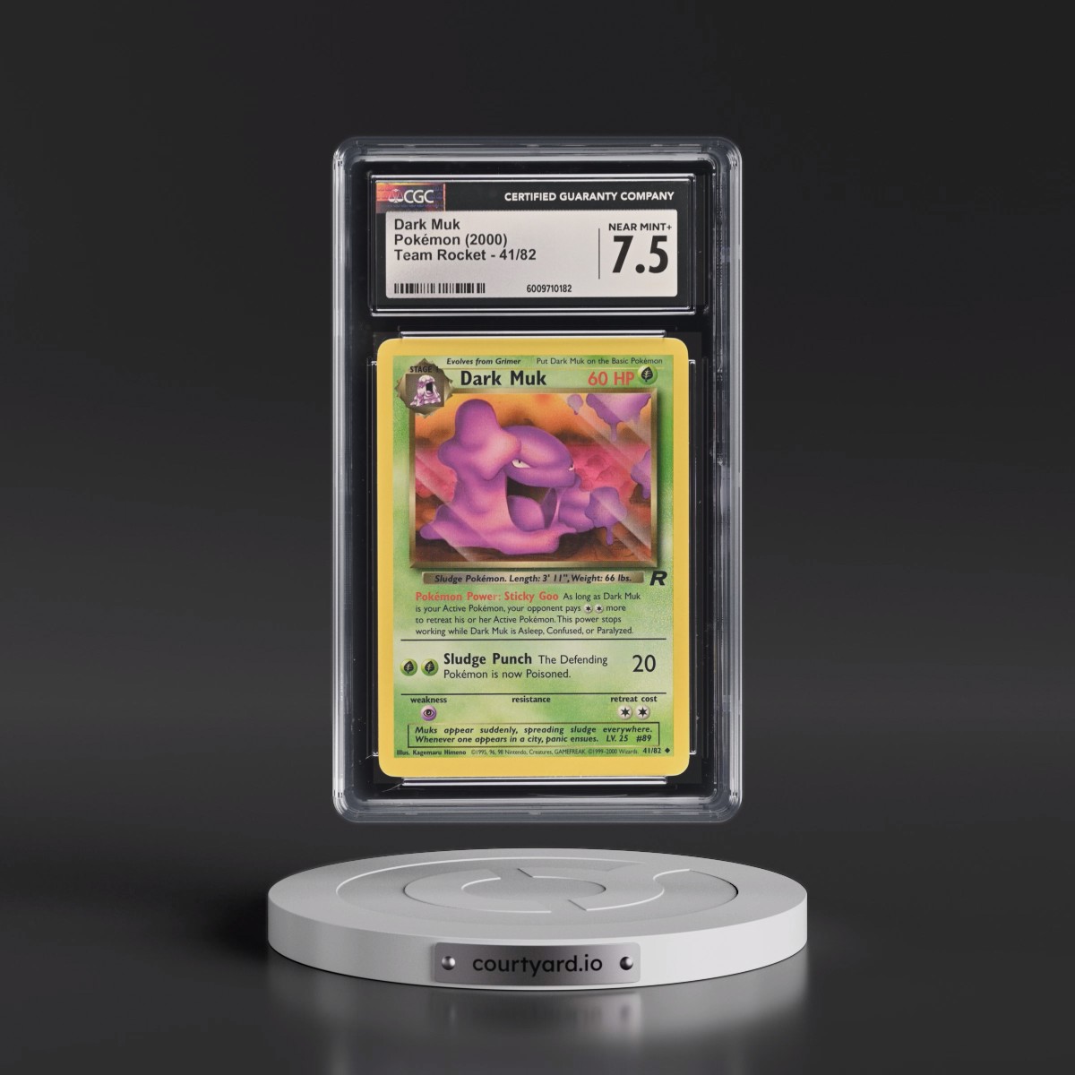 1999 Team Rocket #41/82 Dark Muk (CGC 7.5 NM+)