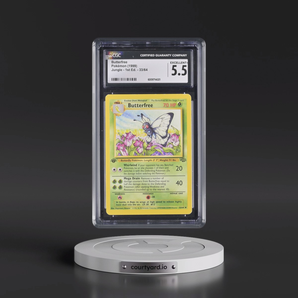 1999 Jungle Butterfree - 1st Edition #33/64 CGC 5.5