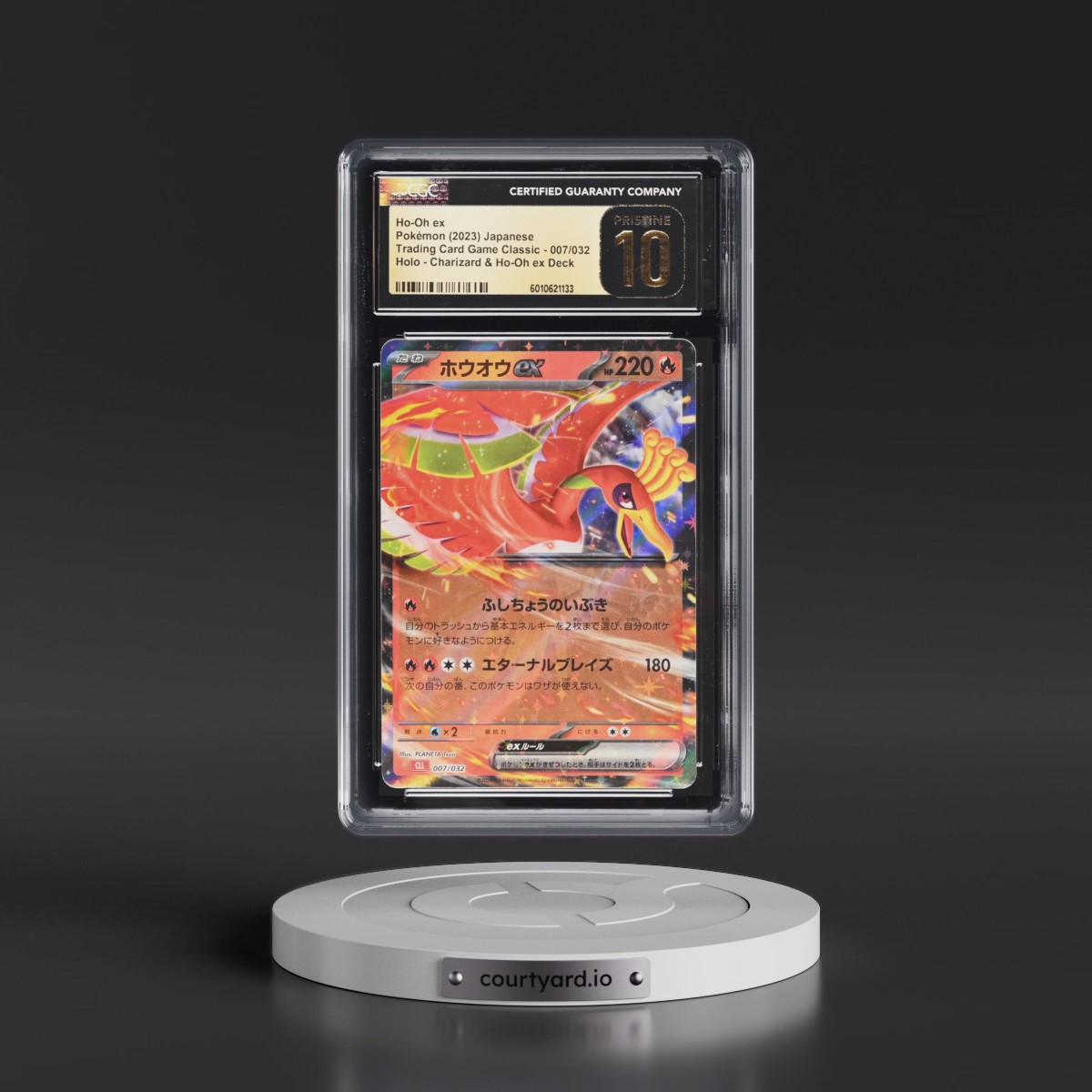 2023 Trading Card Game Classic - CLF, CLL, CLK #007/032 Ho-Oh ex - Charizard & Ho-Oh ex Deck - CLL Holo (CGC 10 PRISTINE)
