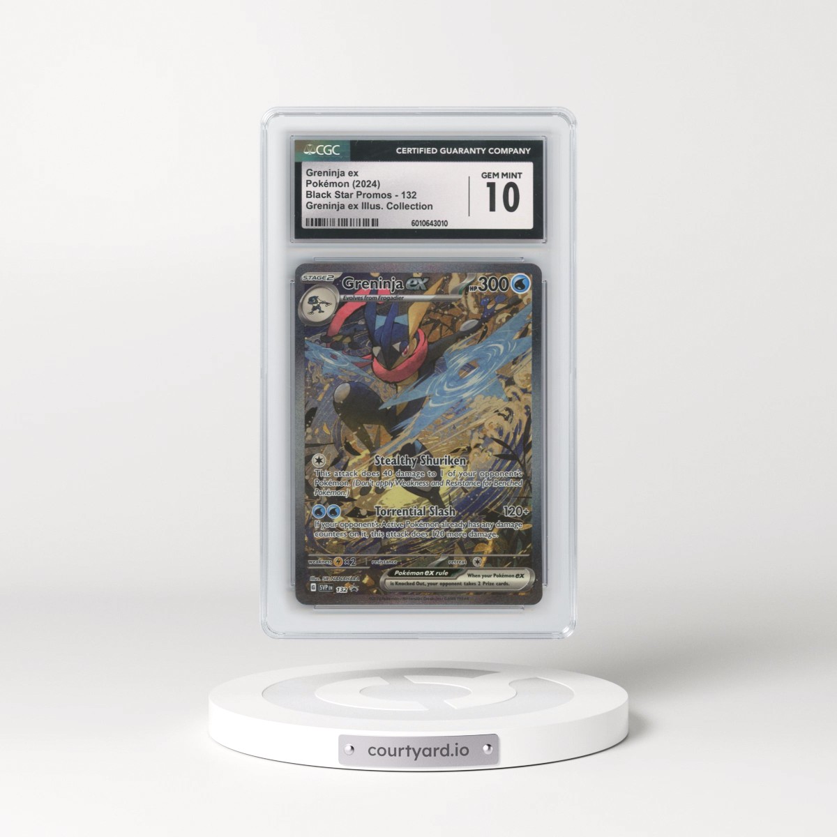 2023 Black Star Promos - Scarlet & Violet SVP EN #132 Greninja ex - Greninja ex Special Illustration Collection (Holo) (CGC 10 GEM MINT)
